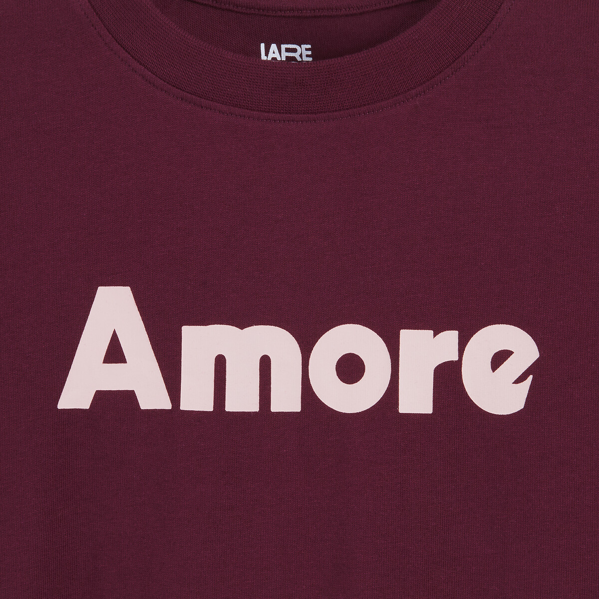 COLEÇÕES LA REDOUTE<br>Camiseta de manga comprida com estampa Amore