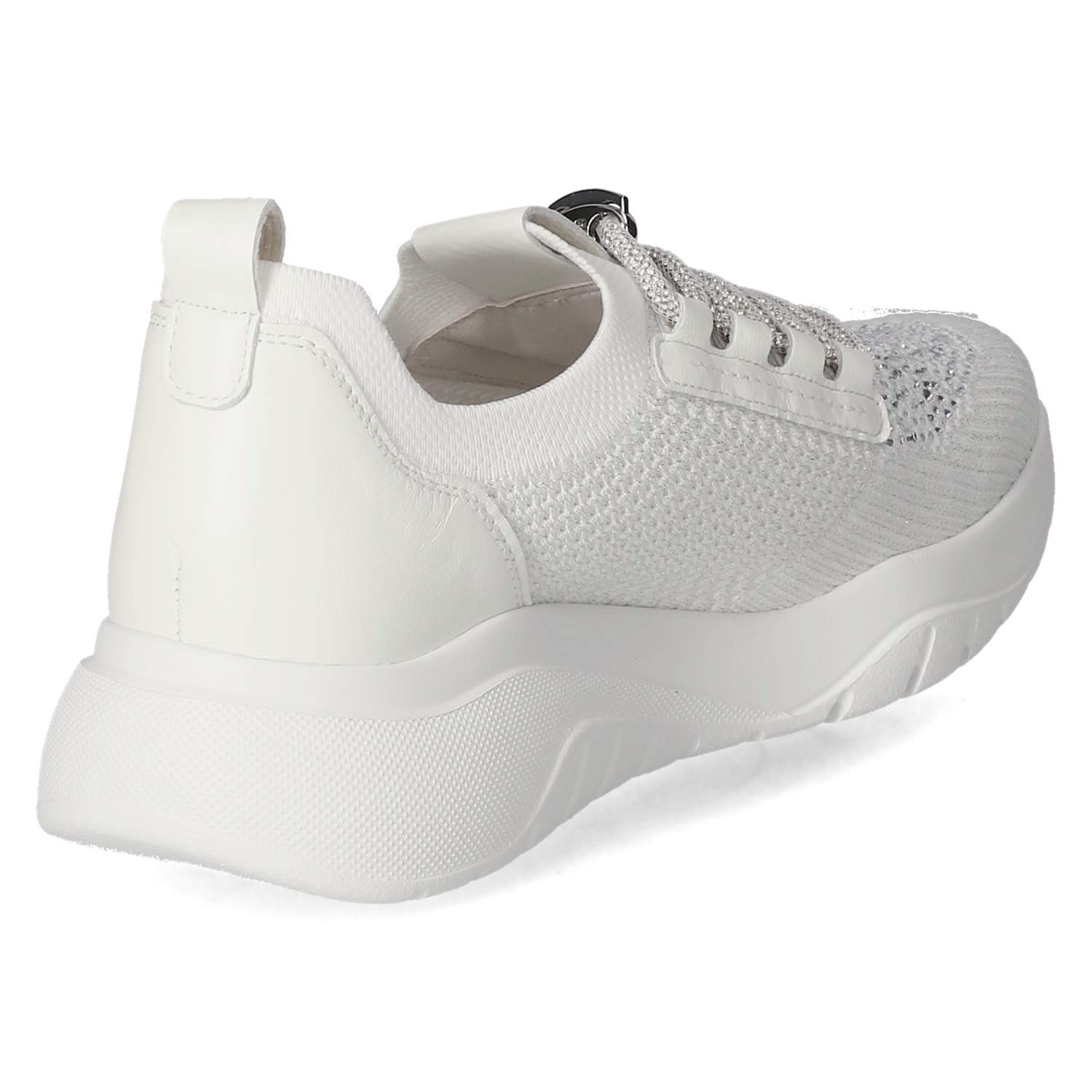 Gabor Low Sneaker - weiss (glitter)