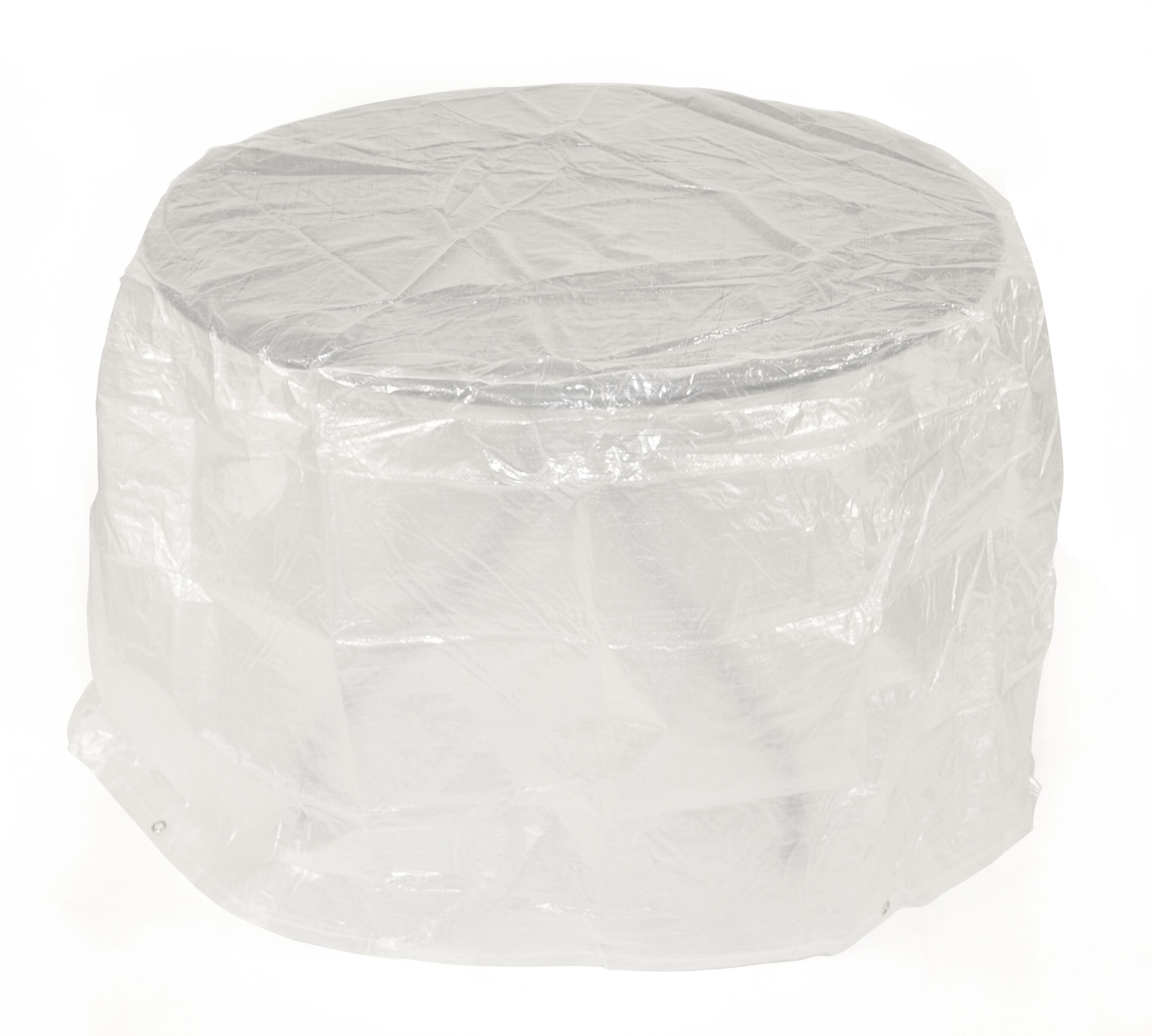 DEGAMO Abdeckhaube Tisch 100x70cm rund, PE transparent