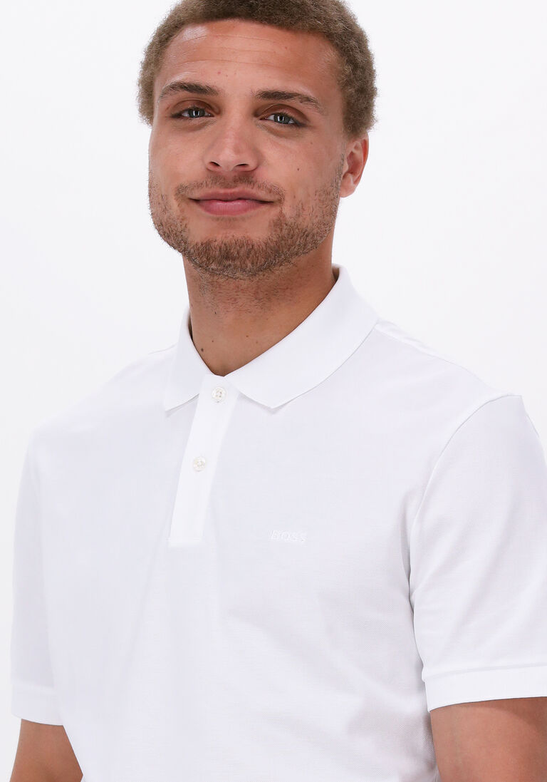 BOSS witte boss polo pallas