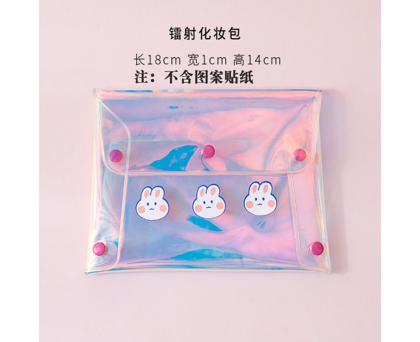 Radrabbit - Holografische PVC-kaarthouder / portemonnee / make-uptas / etui in dierenmotief