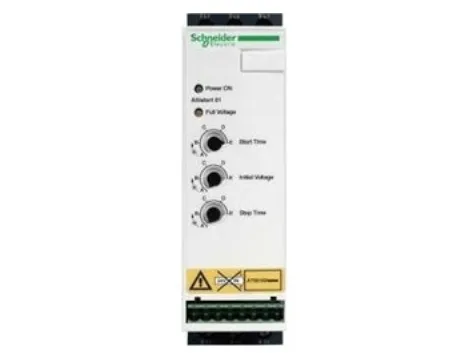 SCHNEIDER ELECTRIC Softstarter 22A, 3 faset regulering380-415V, 11kWMed indbygget bypass Type: ATS01N222QN