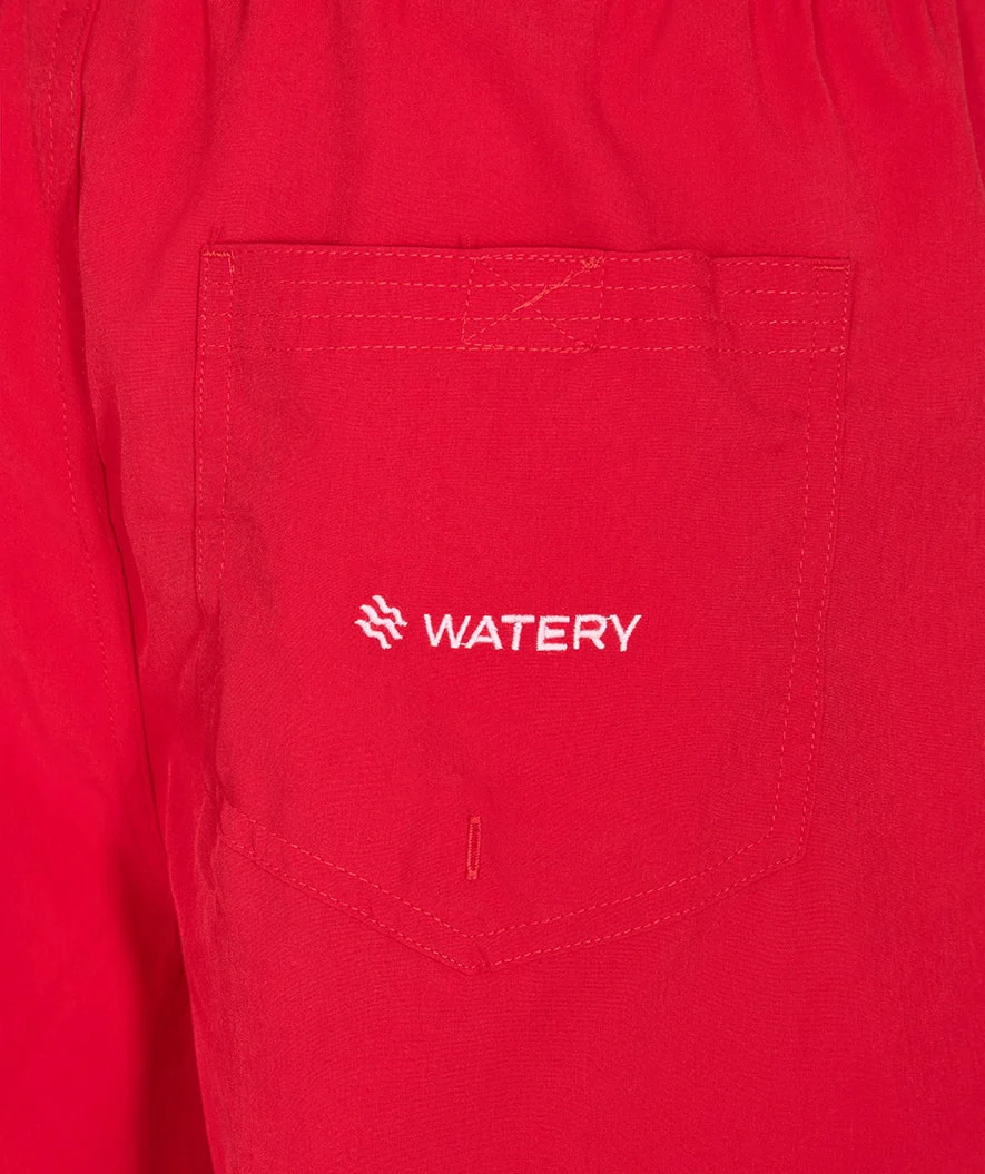 Watery badeshorts til mænd - Signature Eco - Rød