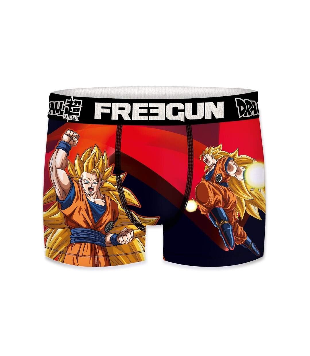 Boxer Homme Vegeta, Sangoku, Calecon Homme, DRAGON BALL SUPER, Sans Déformation et Agréable (Lot de 4)