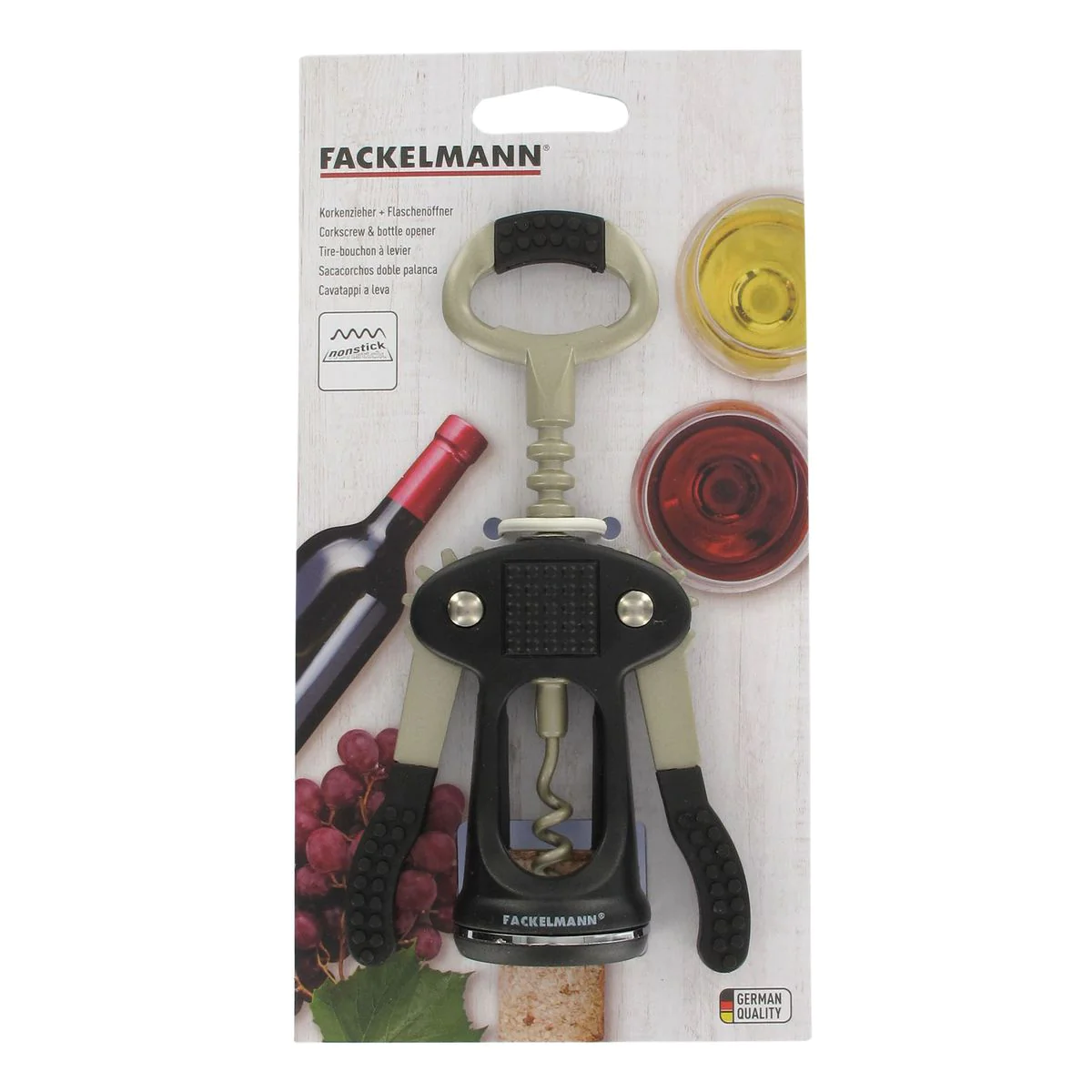 Tire-bouchon à levier décapsuleur 17 cm Bar Concept Fackelmann