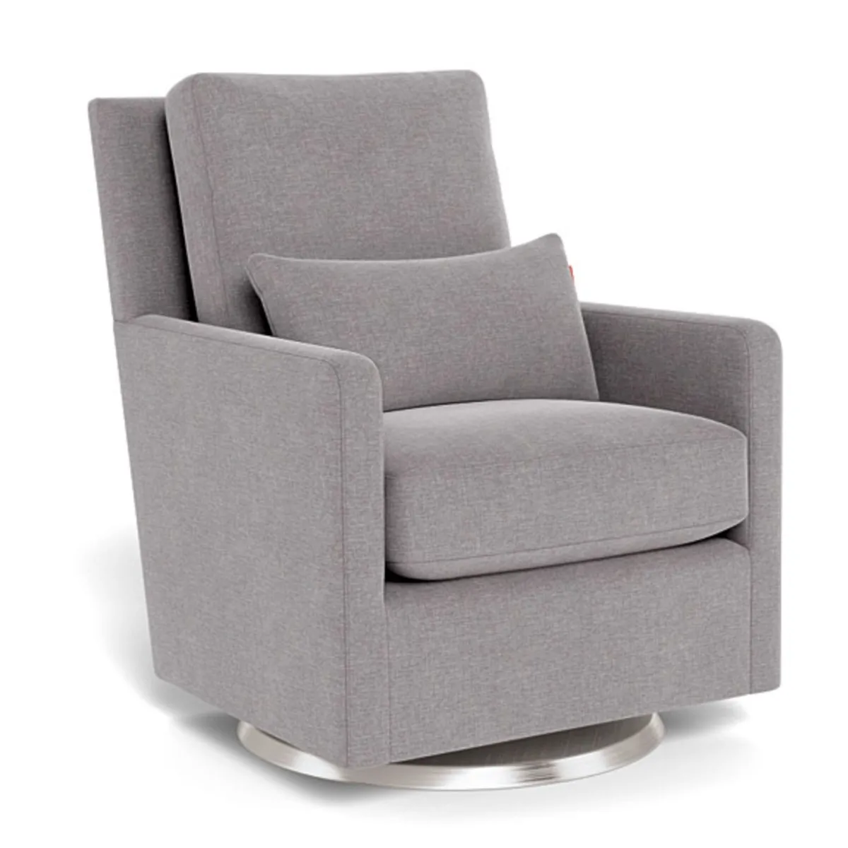 Monte Fauteuil Berçant et Pivotant Como - Pepper Gris  Argent