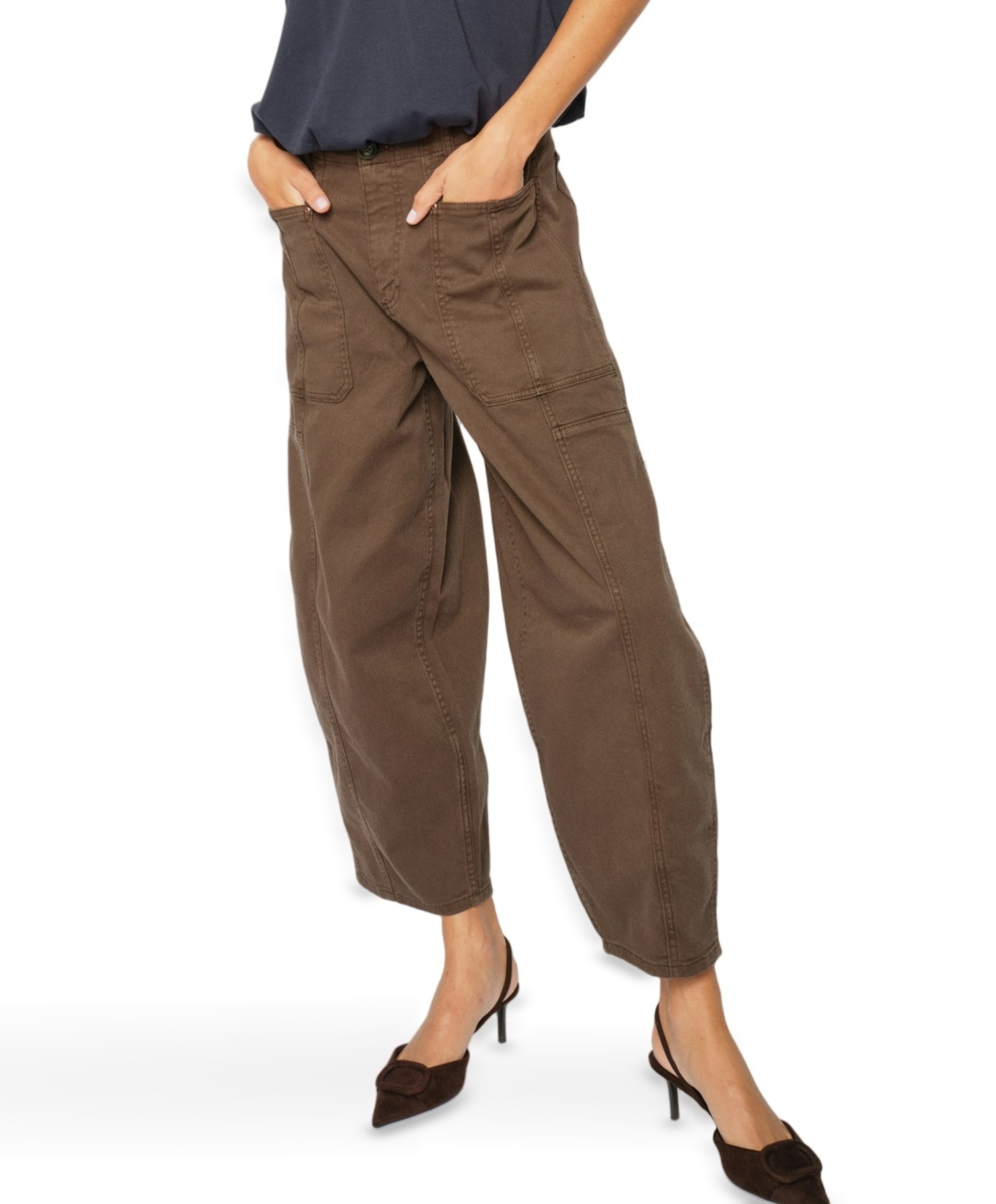 Mos Mosh MMRosy Via dames broek bruin