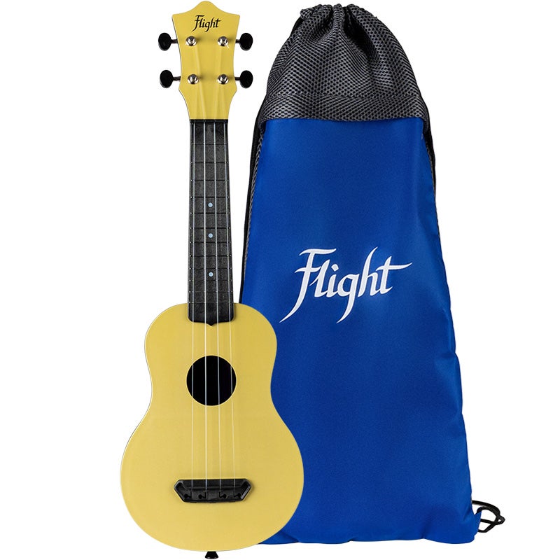 Flight Ultra Travel Series UTS-35 Sand kunststof sopraan ukelele met hoes
