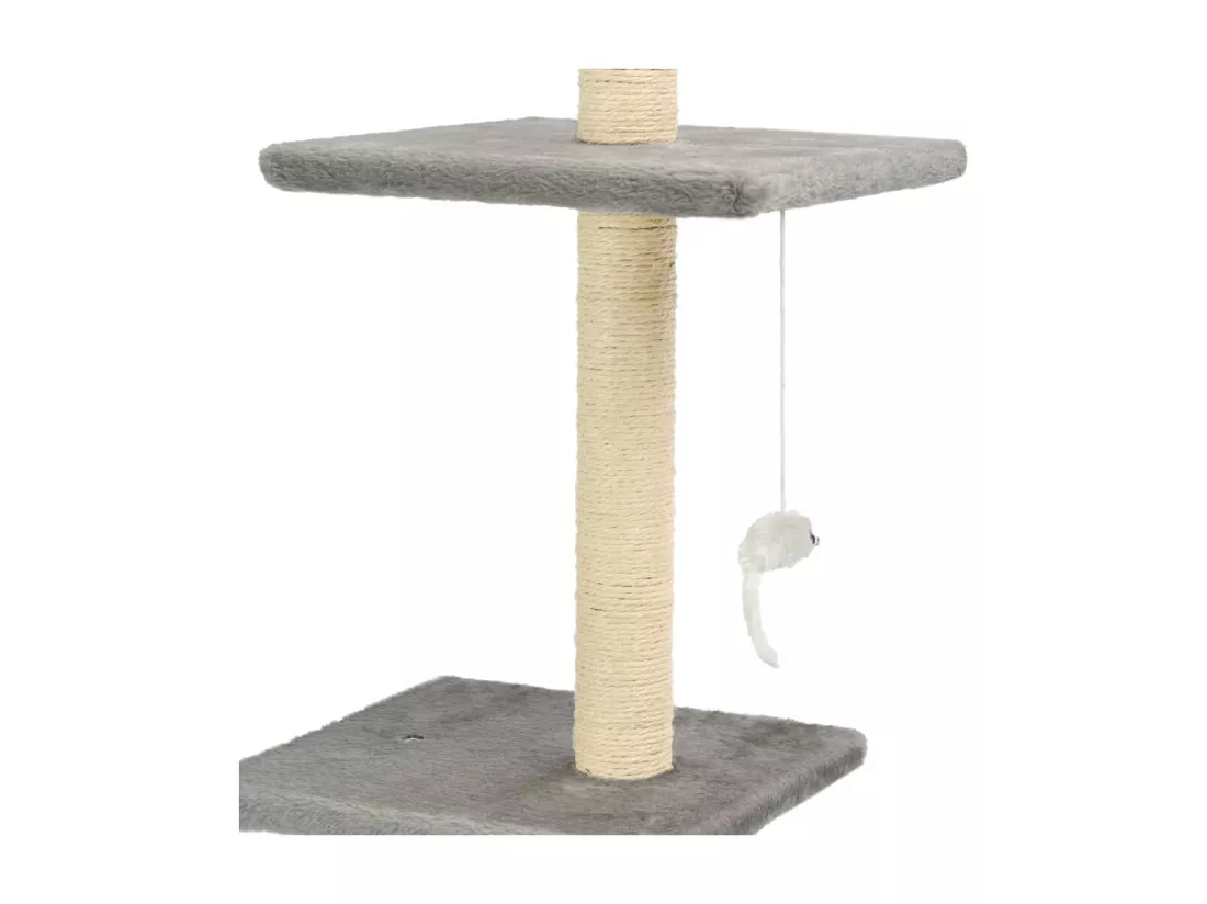 Arbre à chat avec griffoirs en sisal 260 cm Gris