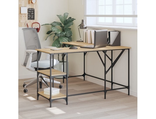 VIDAXL - Bureau chêne sonoma 139x139x75 cm bois d'ingénierie