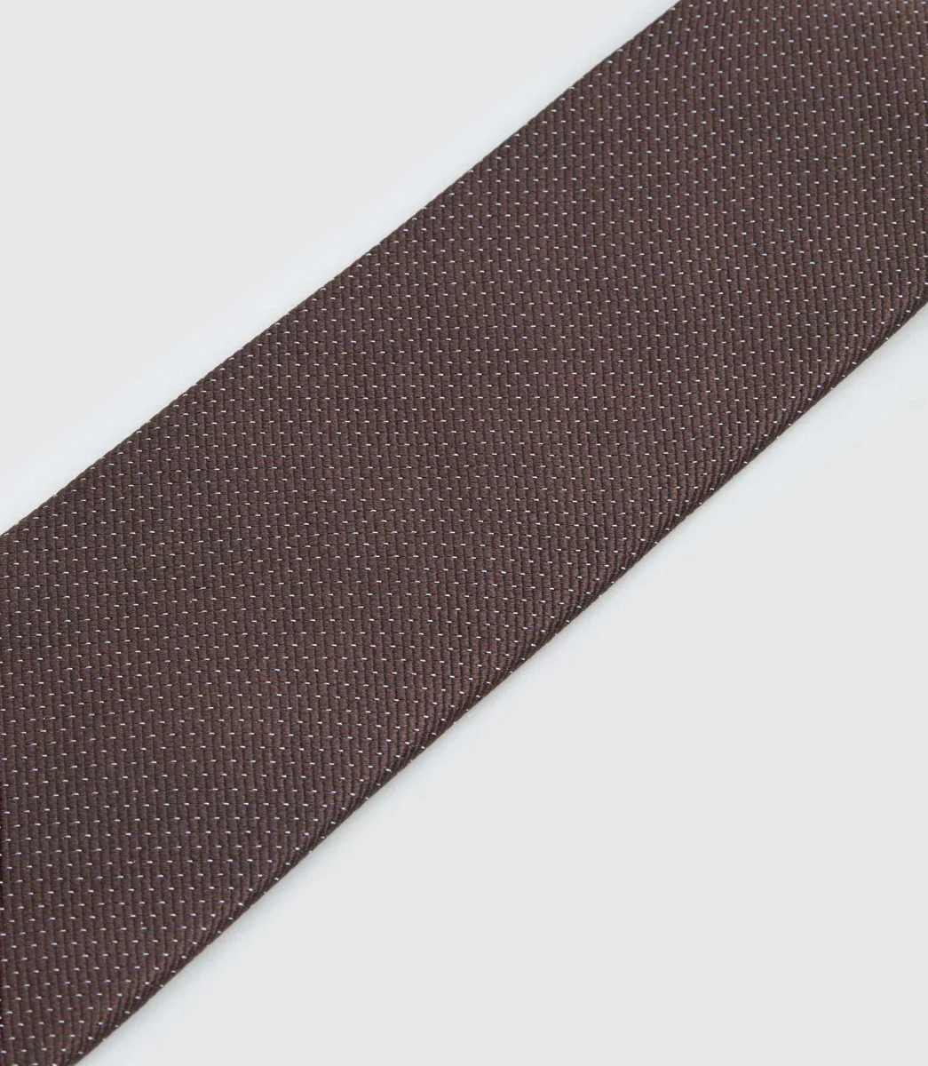 Cravate en soie bronze 