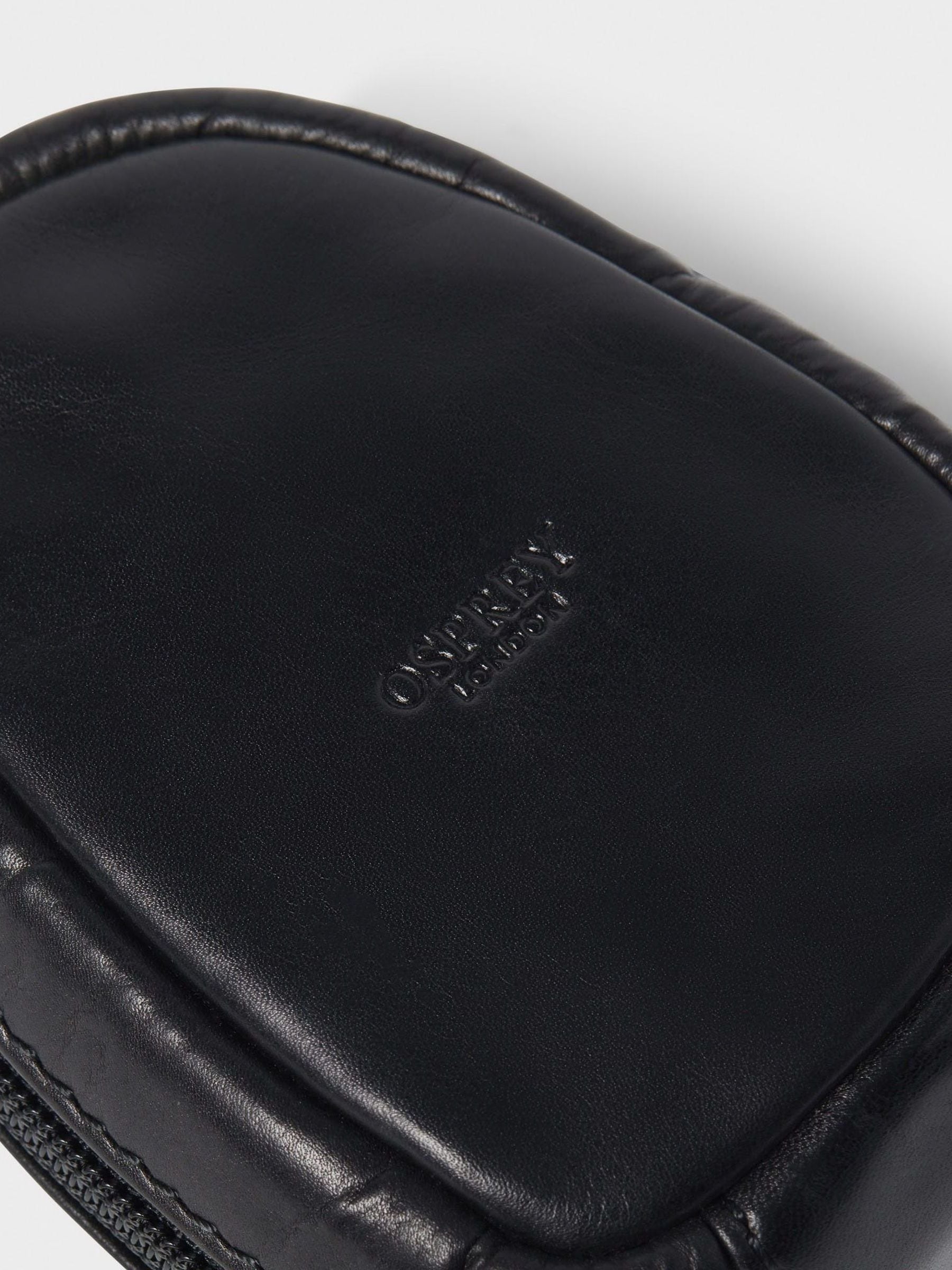Zwart - Osprey London Leather Charger Pouch