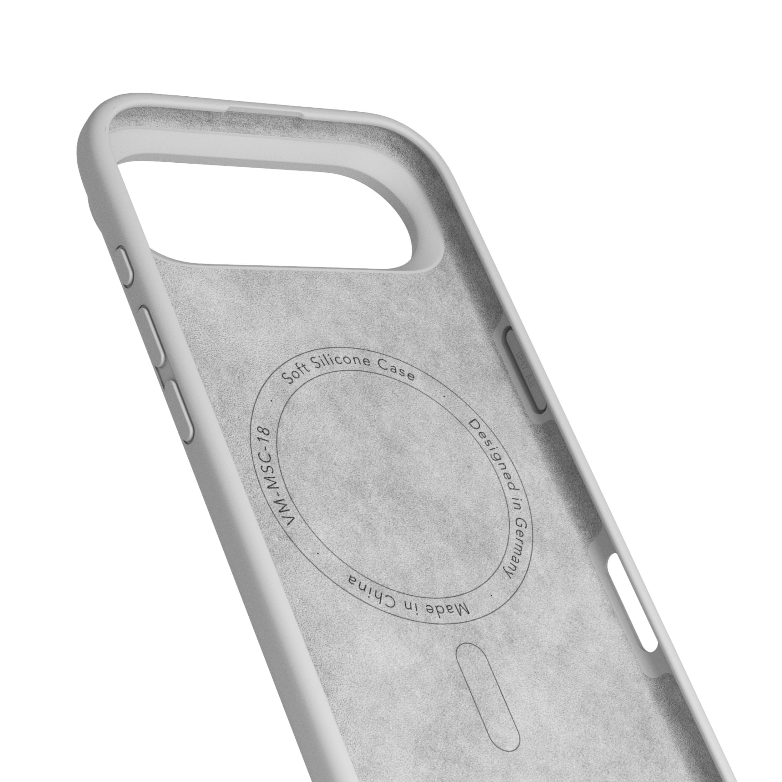 iPhone Air MagSafe Soft Silicone Hülle Case Recycled (MSC00102) - Light Gray