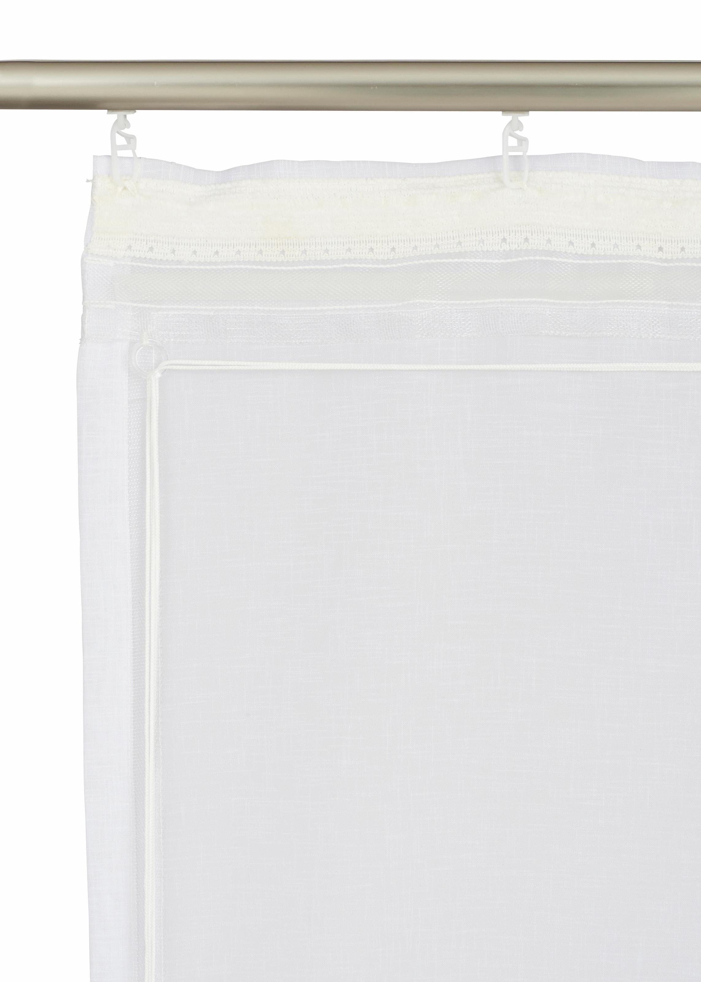 my home Raffrollo »Regina« mit Klettband Transparent, Voile, Polyester