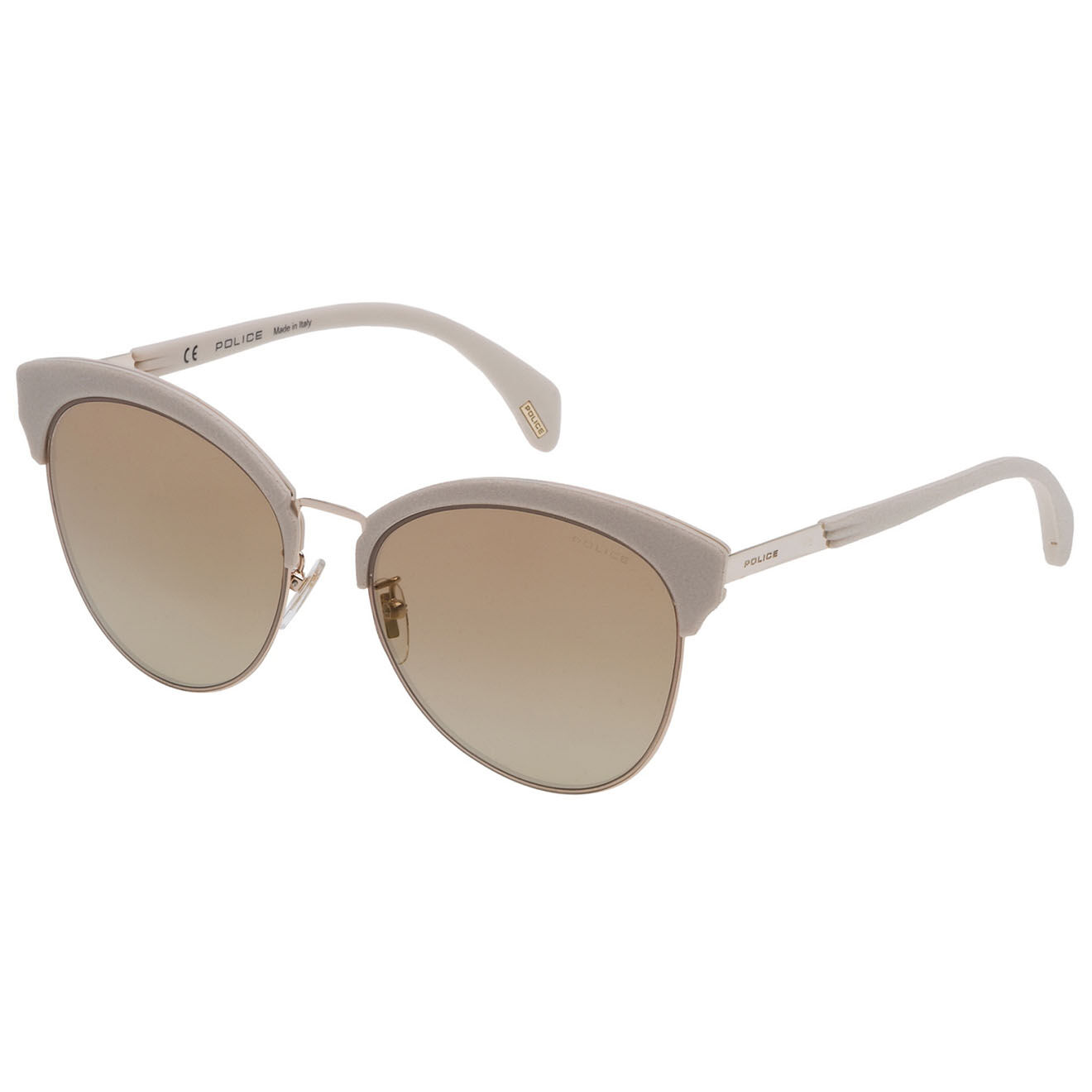 Police Lunettes de soleil Femme doré rose