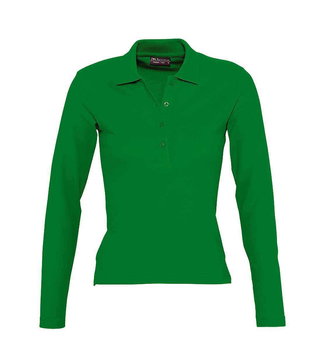 SOLS Podium - Polo 100% coton à manches longues - Femme (Vert tendre) - UTPC330