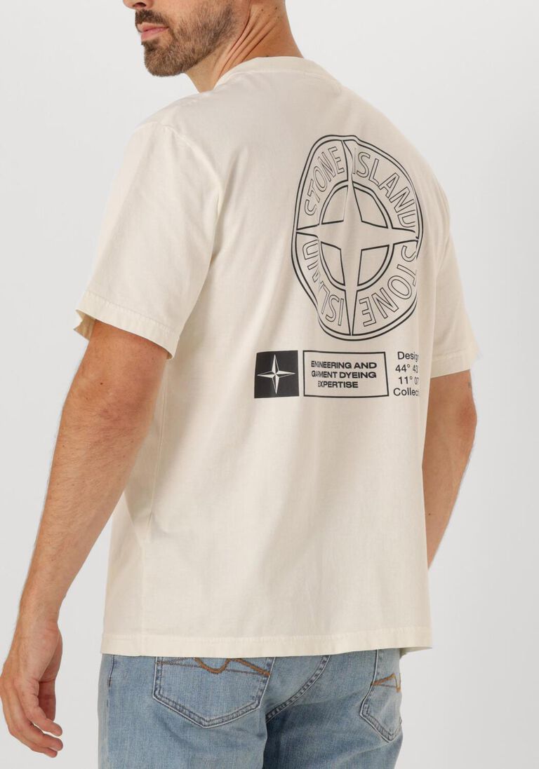witte stone island t-shirt ss t shirt