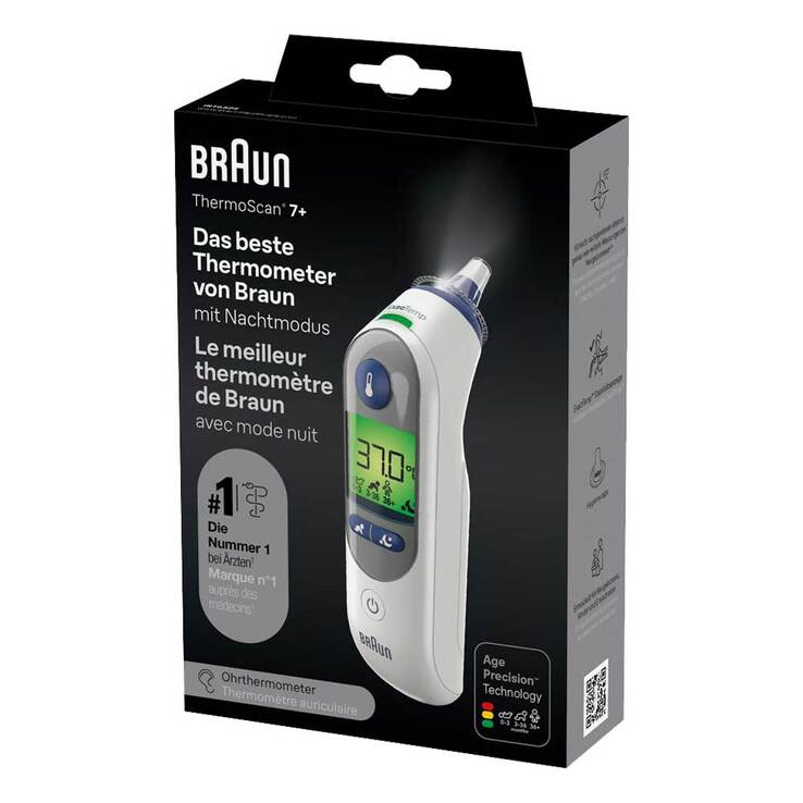 Braun Thermoscan 7 + Infrarot-Ohrthermometer, 1 St