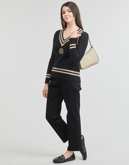 Lauren Ralph Lauren - MEREN-LONG SLEEVE-PULLOVER Negro / Beige