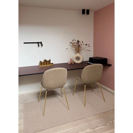 Tica Copenhagen Unicolor Gulvtæppe, Ivory, 90x200 cm