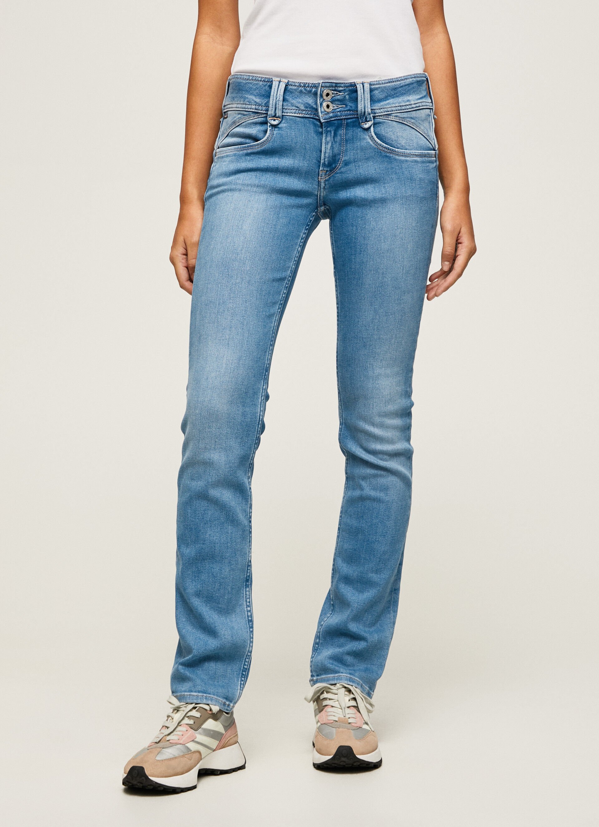 CALÇA JEANS NEW GEN REGULAR FIT CINTURA MÉDIA - jeans