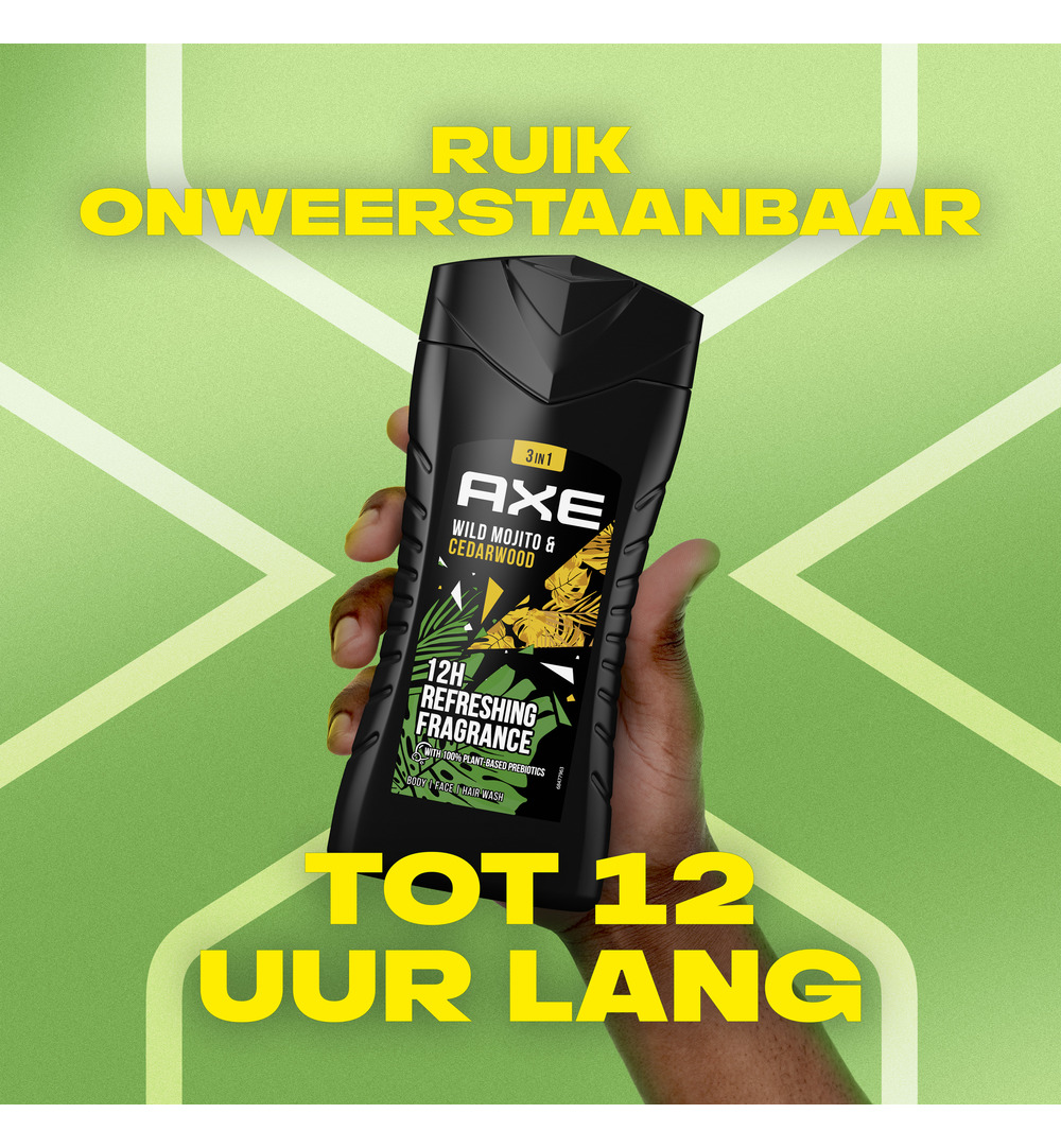 Axe Showergel wildgreen mojito & cederwood (250 ml)