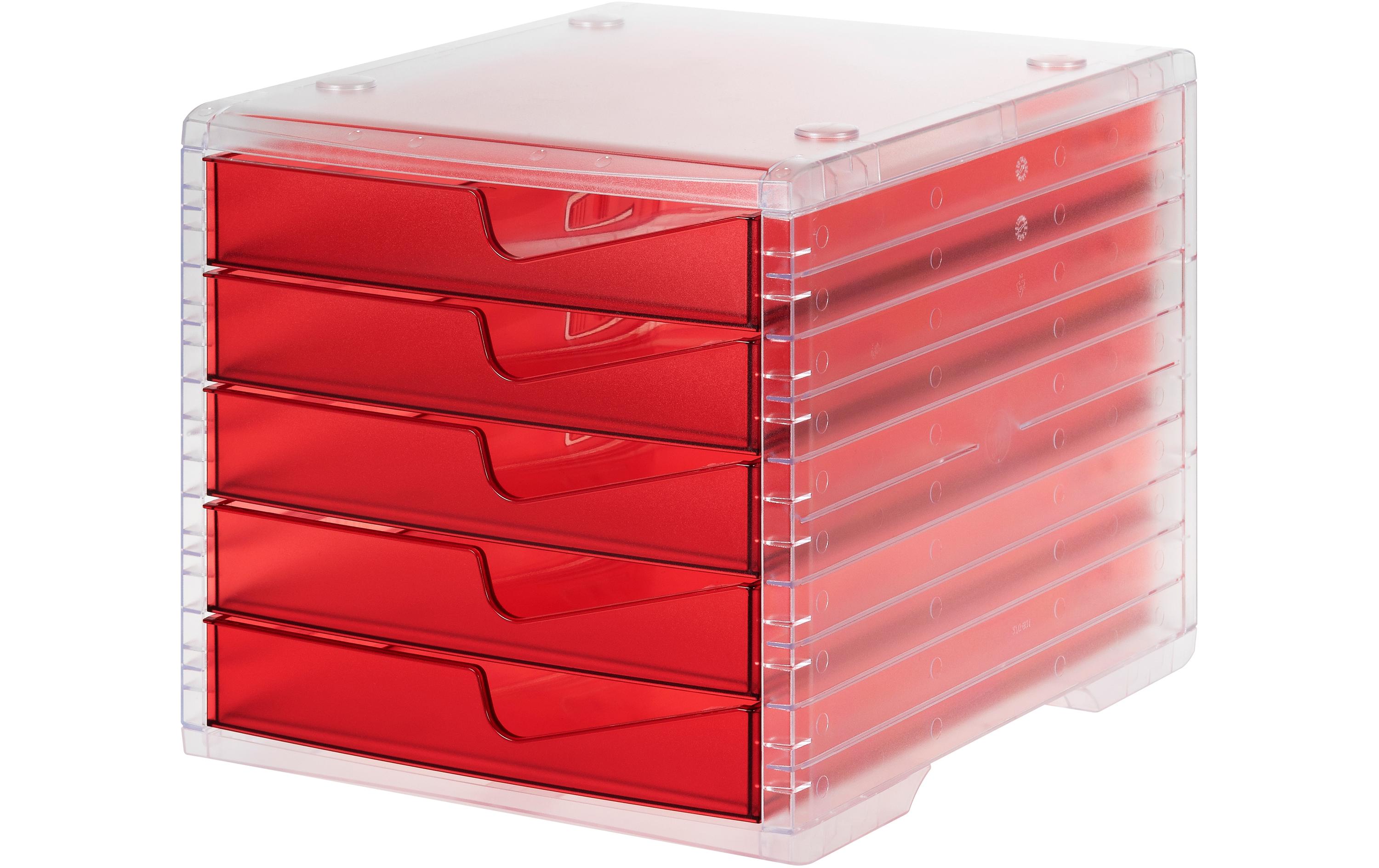 Schubladenbox Styroswingbox light CranberrySchubladenbox mit 5 Schubladen