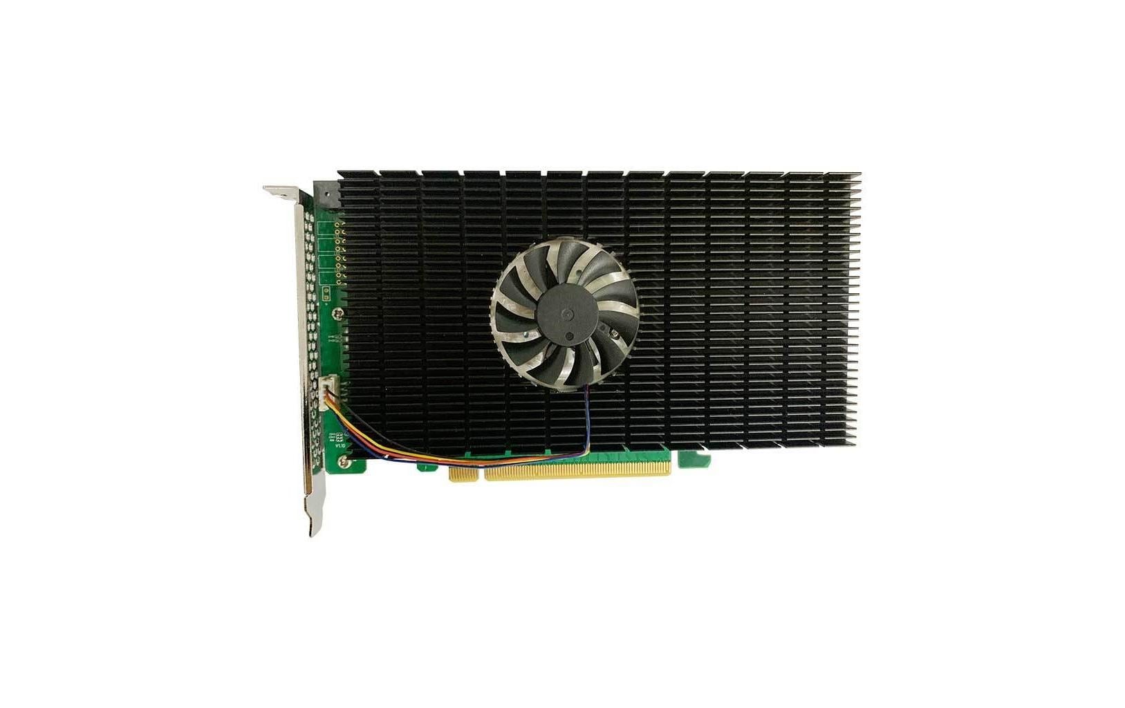 RAID-Controller SSD7505 PCI-x4v4 M.2, PCI-Ex16v4, bootfähig<br>HighPoint SSD7505 PCIe 4.0 x16 4-Channel M.2 NVMe RAID Controller