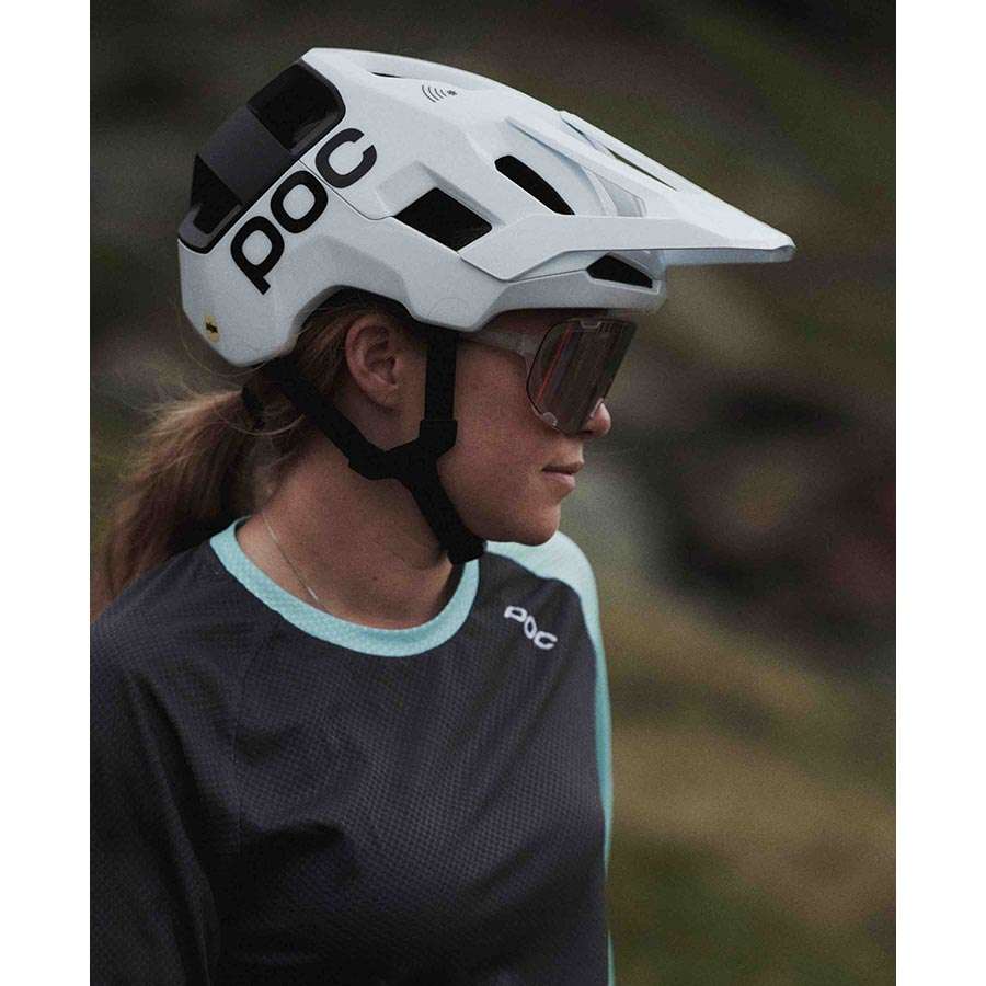 POC Kortal Race MIPS MTB Fietshelm Mat Wit/Zwart