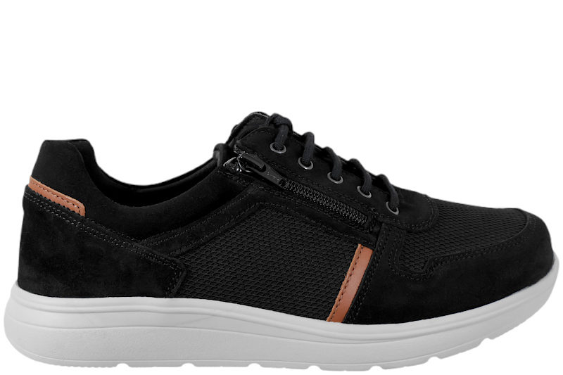 NEW FEET SKO I SORT TEKSTIL OG MESH