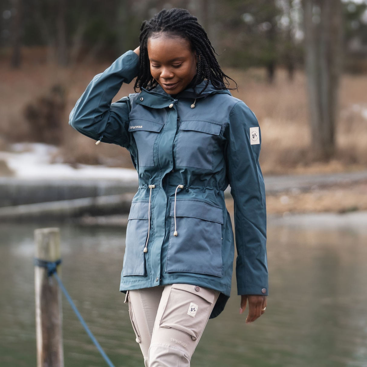 Twentyfour<br>1222 2-Lags Jakke Mørk Denim