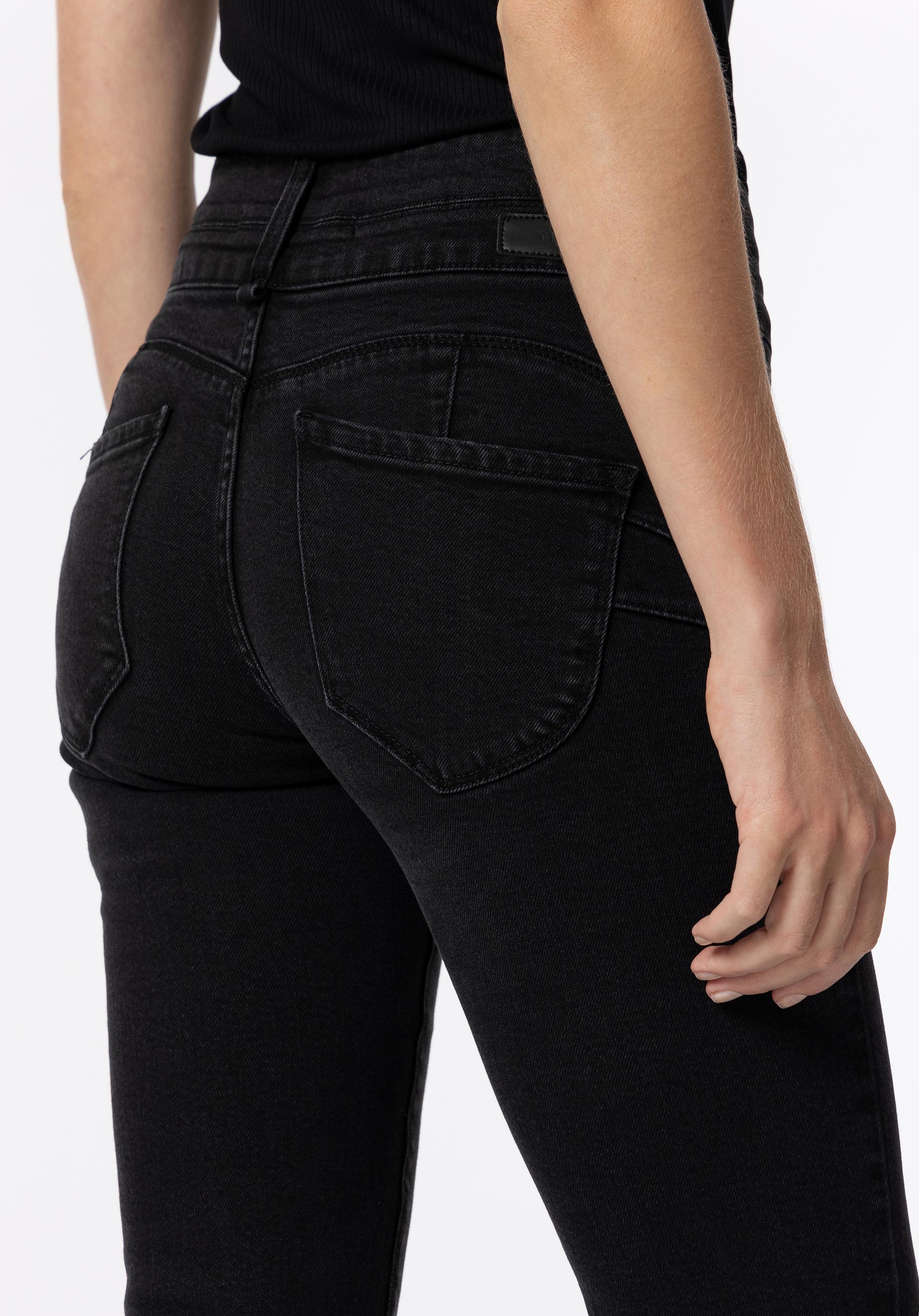 Jeans Double-up Slim de Cintura Alta