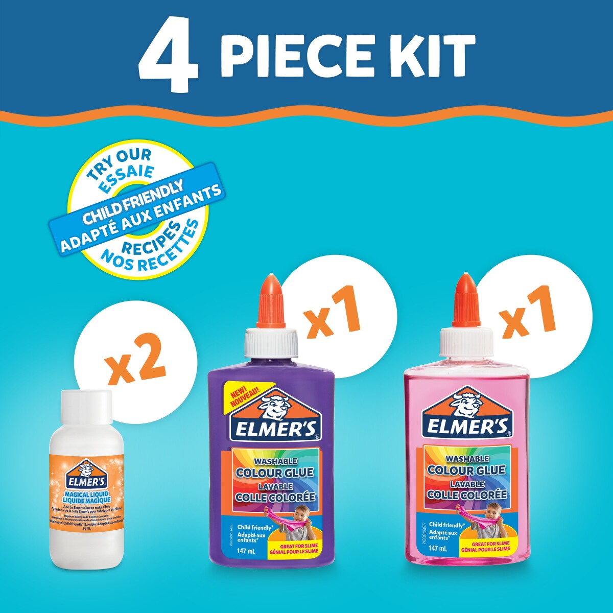 Elmer's - Colour Slime Kit - Slim Sæt