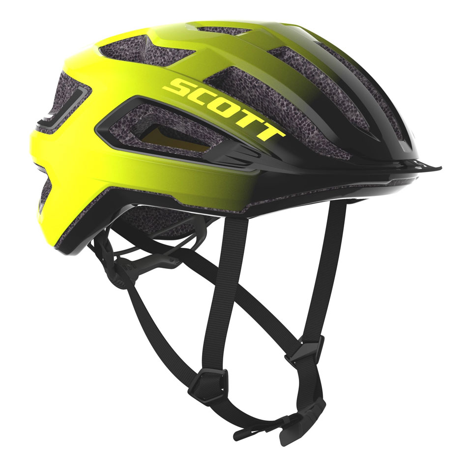 SCOTT Arx Plus cykelhjelm MIPS Black/Radium Yellow RC