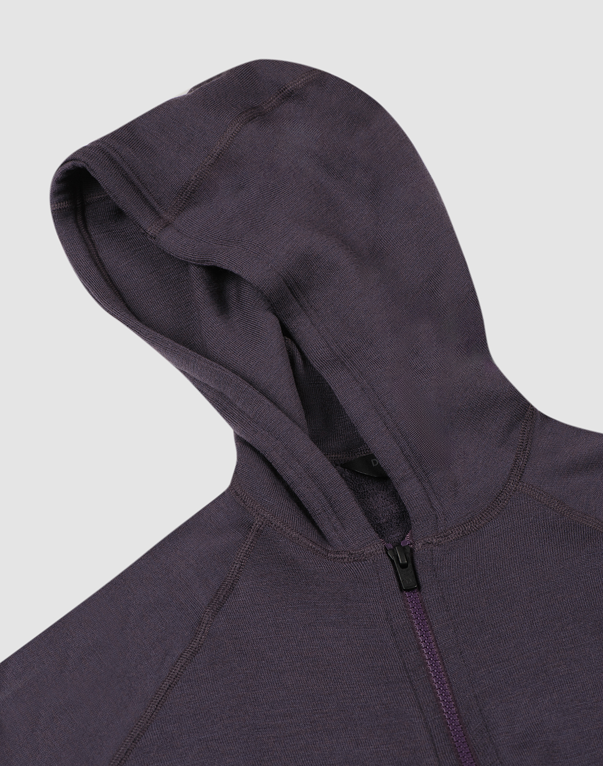 Vest met capuchon van merinowollen terry voor dames