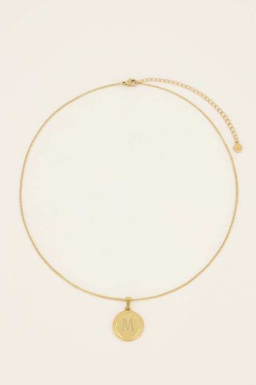 Atelier korte ketting met ronde bedel