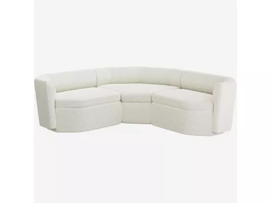 HABITAT - Canapé modulable 3 places en tissu - Blanc albâtre - Design by Anthony Guerrée - Umberto