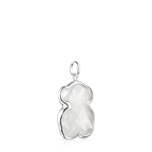 Pingente Sweet Dolls nas cores prata e cristal de rocha