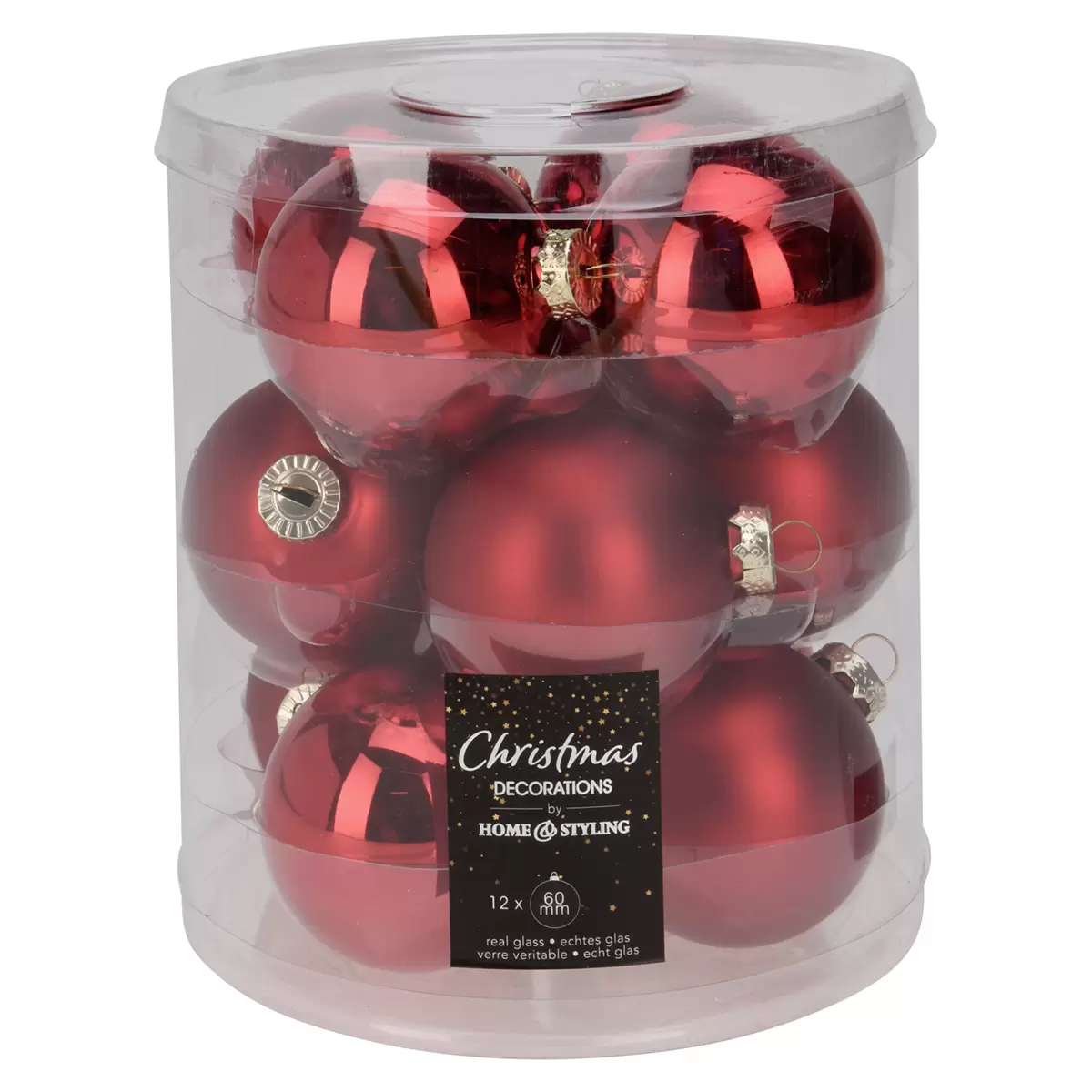 Weihnachtskugel-Set XMAS Rot