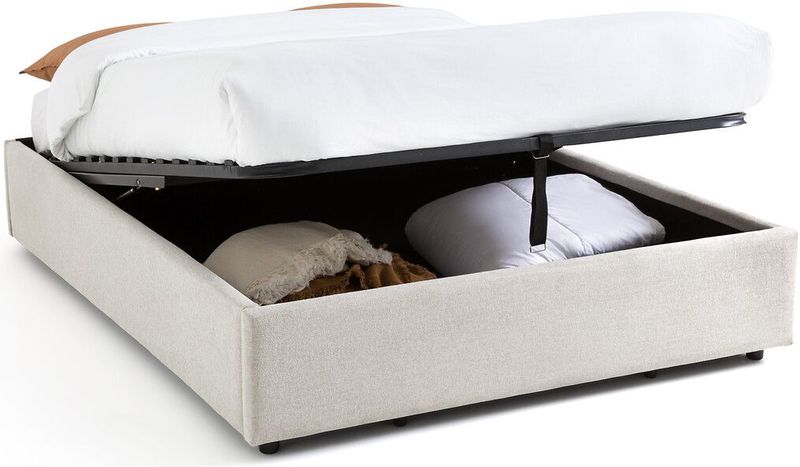 Papilla - Kofferbed - Beige - Stofmateriaal - Ophefbare Lattenbodem