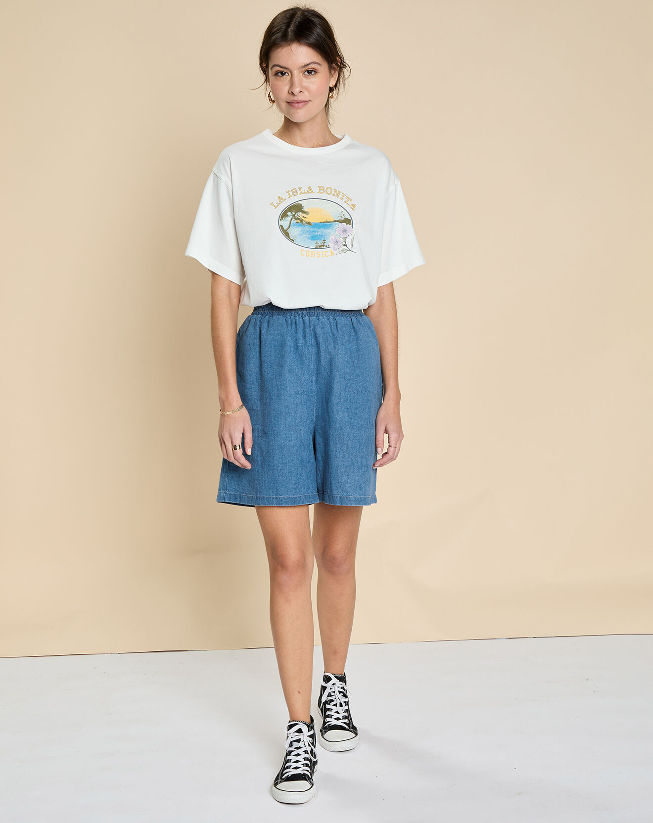 Harris Wilson Short en Lin & Coton Eymilio denim