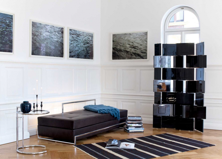 ClassiCon Adjustable Table E 1027 bijzettafel Ø52 helder glas