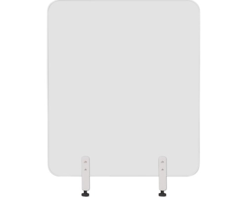 Frameloze glazen scheidingswand voor tafels, hygiënische bescherming, 60x90 cm
