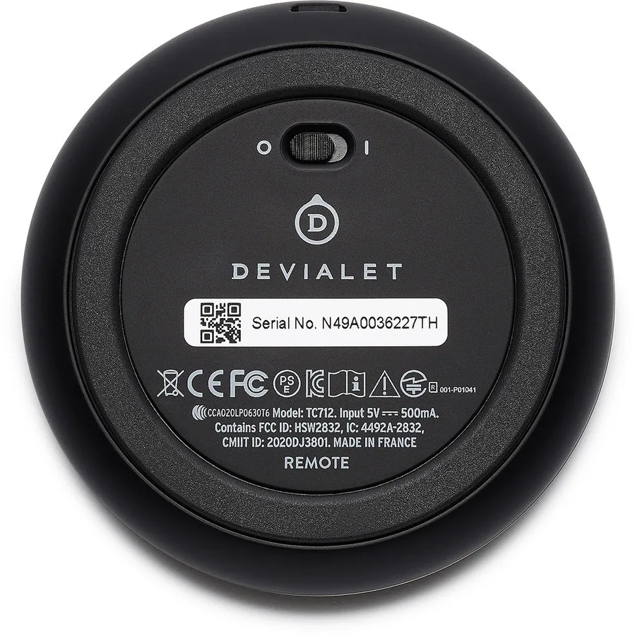 Devialet Remote Noir V2 Télécommandes