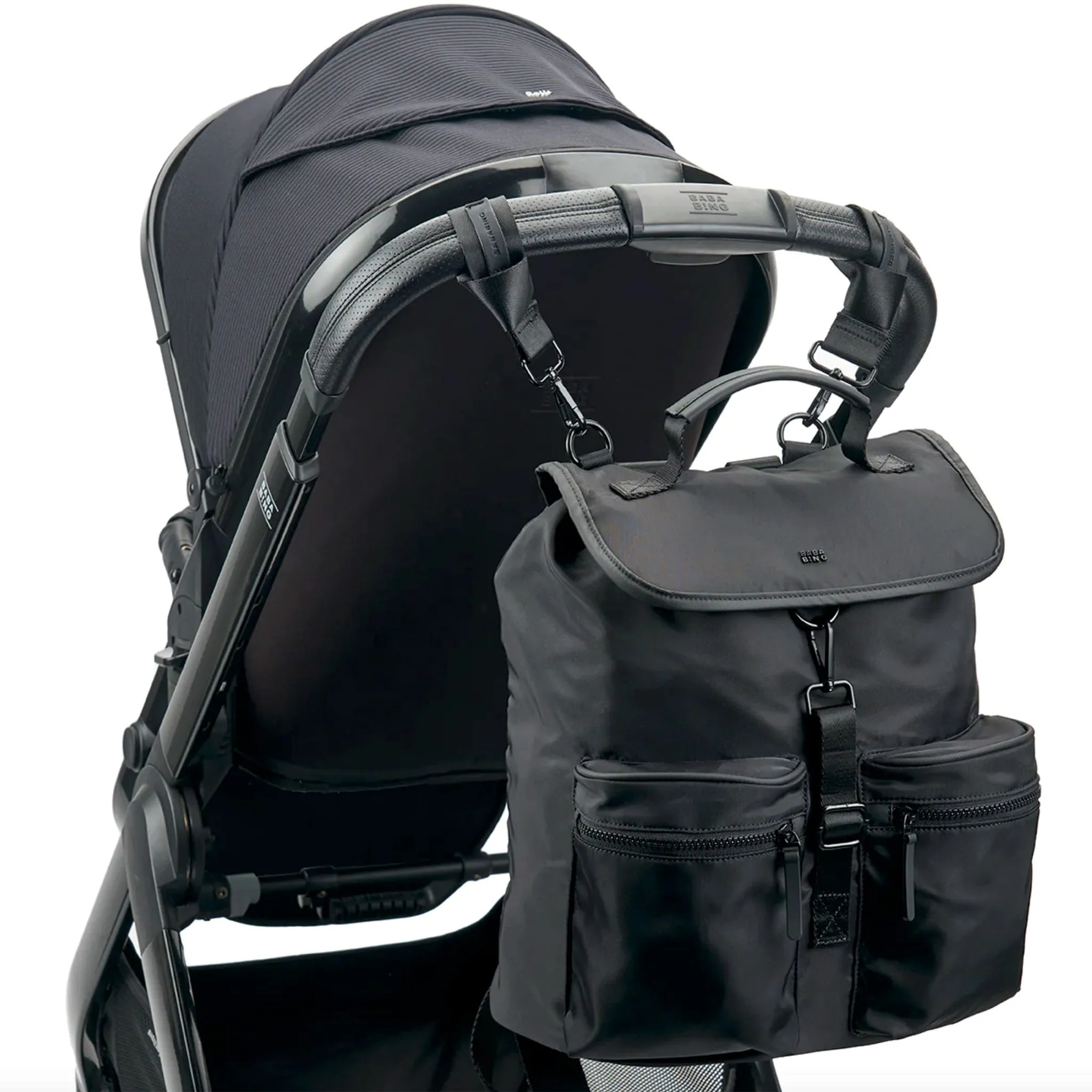 BabaBing Sac à couches à Dos - Noir