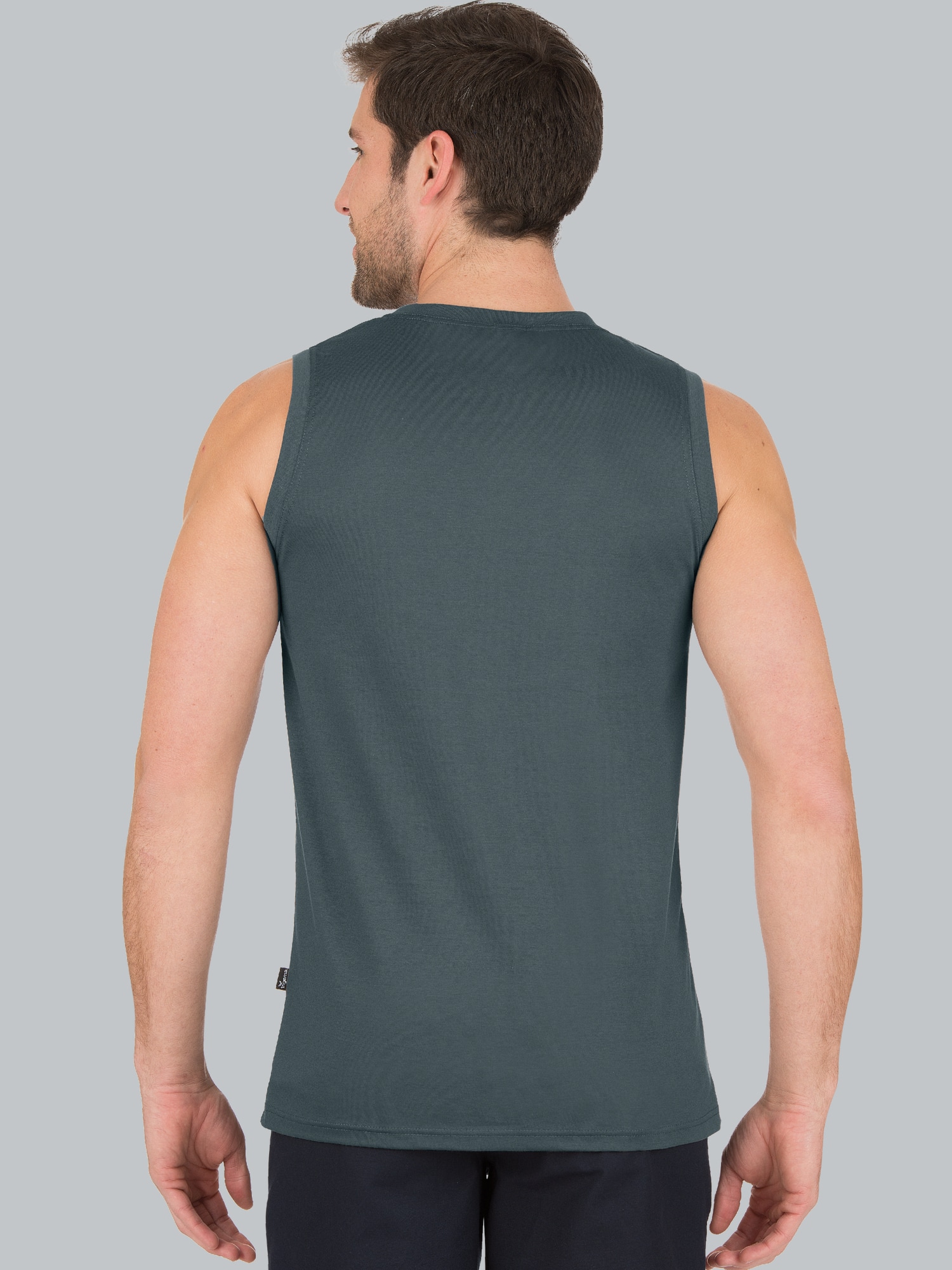 Trägershirt aus Single-Jersey Anthrazit