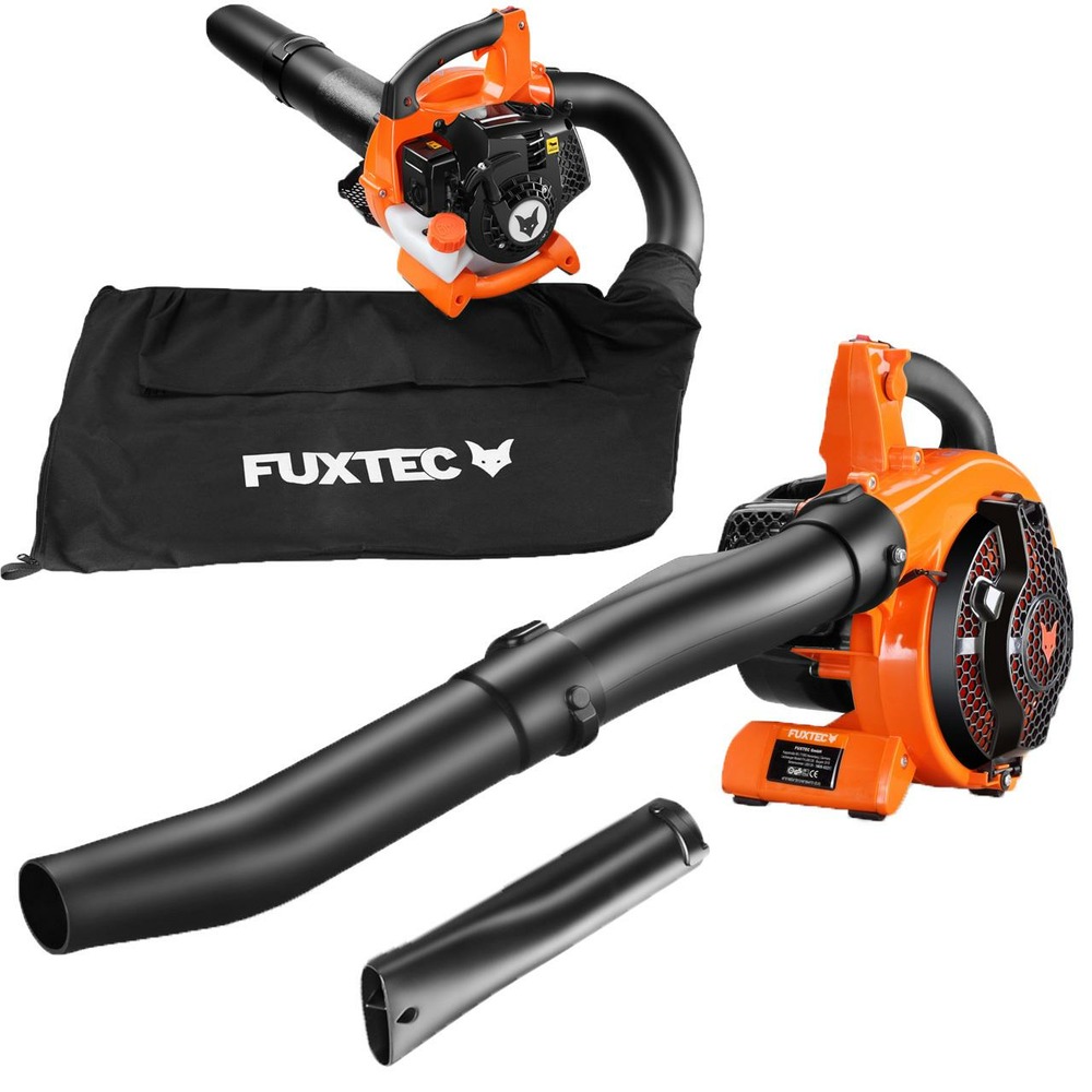 Aspirateur de feuilles mortes thermique - fx-lbs126 - 26cm3 4en1 2 temps souffleur broyeur