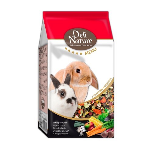 Cardápio de mistura de alimentos para coelhos anões - 5 estrelas