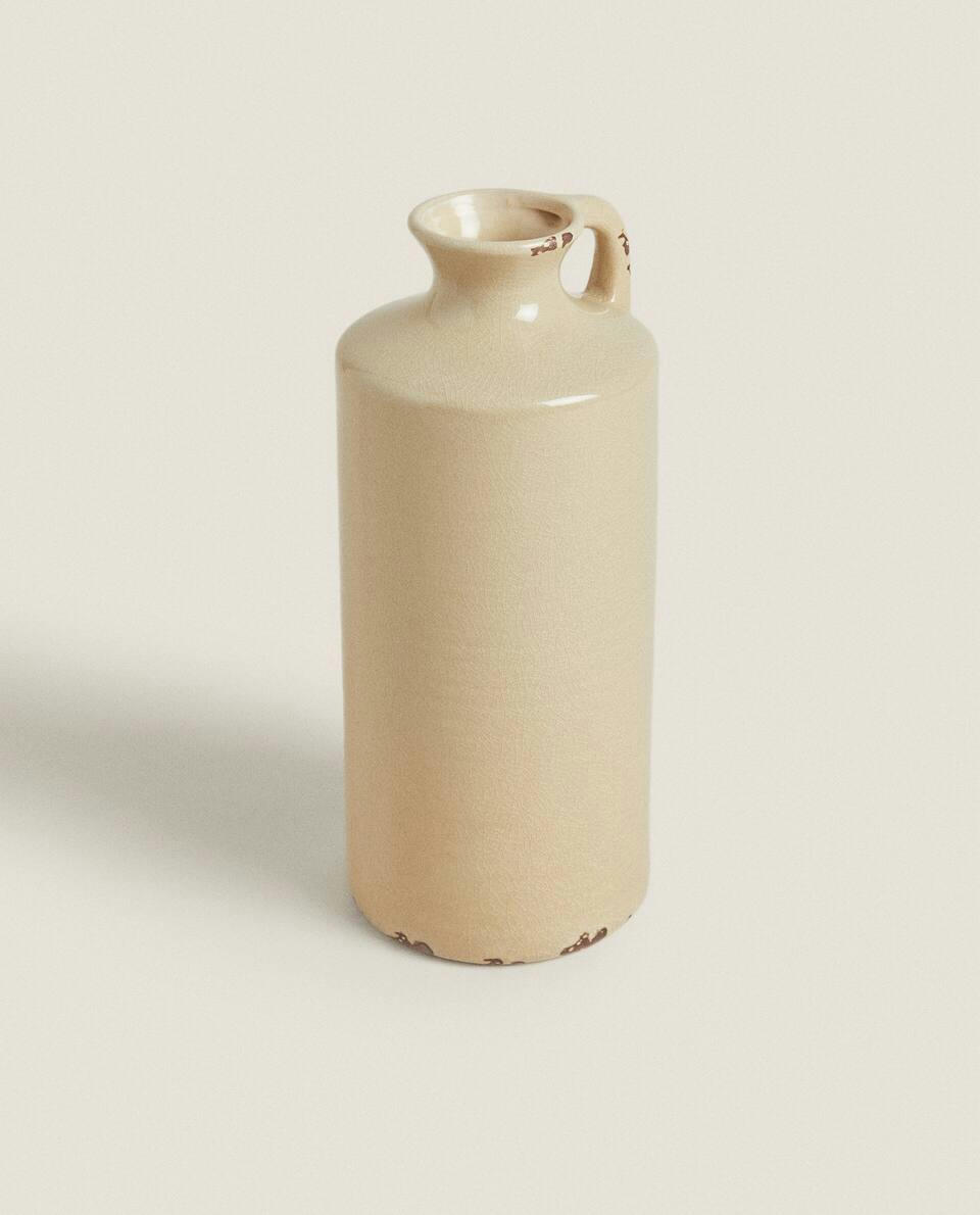 VASO DE CERÂMICA COM ALÇAS