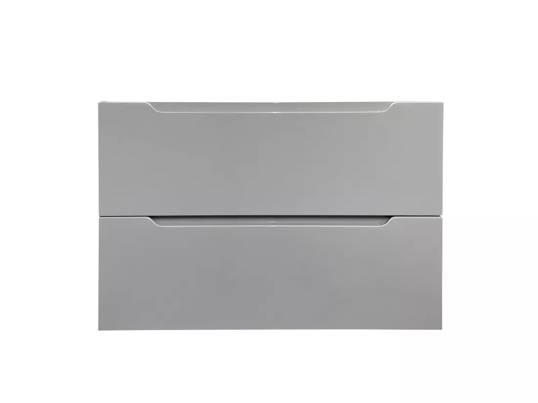 Meuble simple vasque suspendu - Gris - 80 cm - STEFANIE